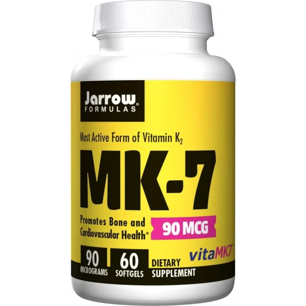 JARROW FORMULAS Vitamin K2 MK7 (Witamina K2 MK7) 90mcg - 60 kapsułek żelowych