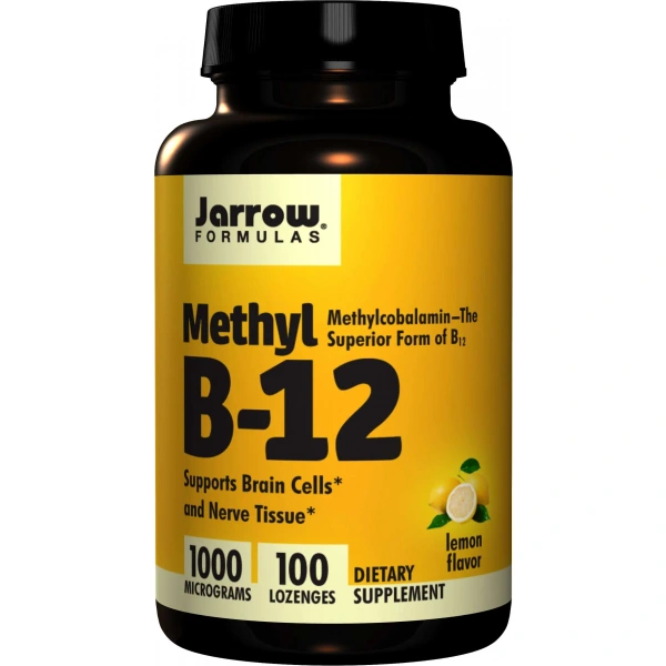 JARROW FORMULAS Methyl B12 (Metylokobalamina) 1000mcg - 100 pastylek Cytryna
