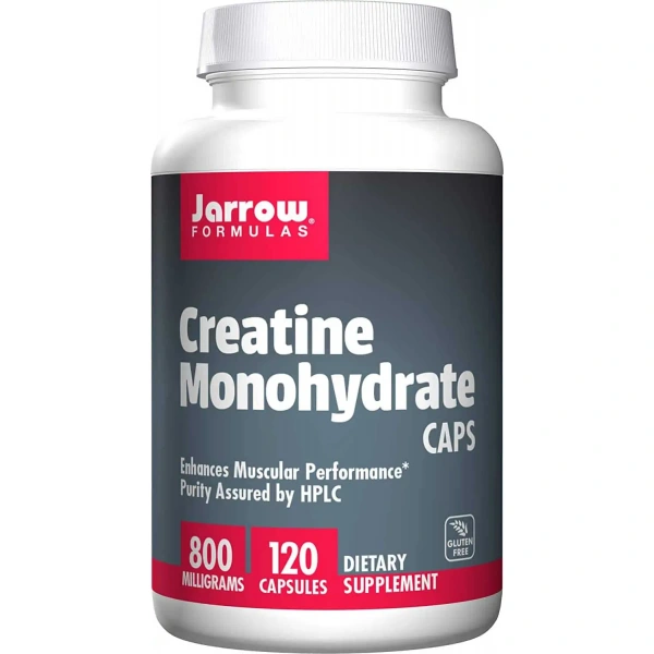 JARROW FORMULAS Creatine Monohydrate 800mg (Monohydrat Kreatyny) 120 Kapsułek wegetariańskich