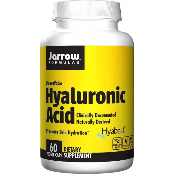 JARROW FORMULAS Hyaluronic Acid (Kwas Hialuronowy) 60 Kapsułek wegetariańskich