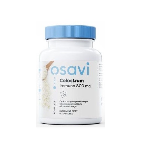 OSAVI Colostrum Immuno 800mg (Siara bydlęca) 60 Kapsułek