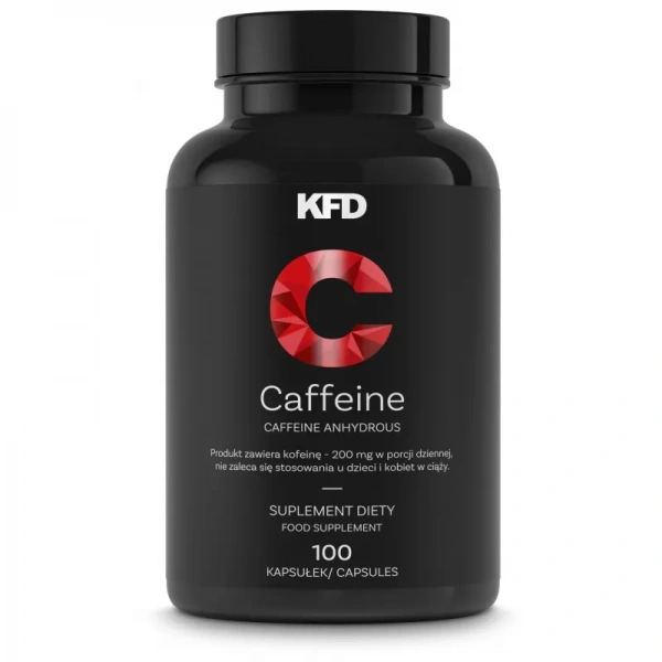 KFD Caffeine (Kofeina bezwodna) 100 Kapsułek