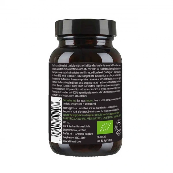 KIKI Health Organic Chlorella (Chlorella organiczna) 200 Tabletek