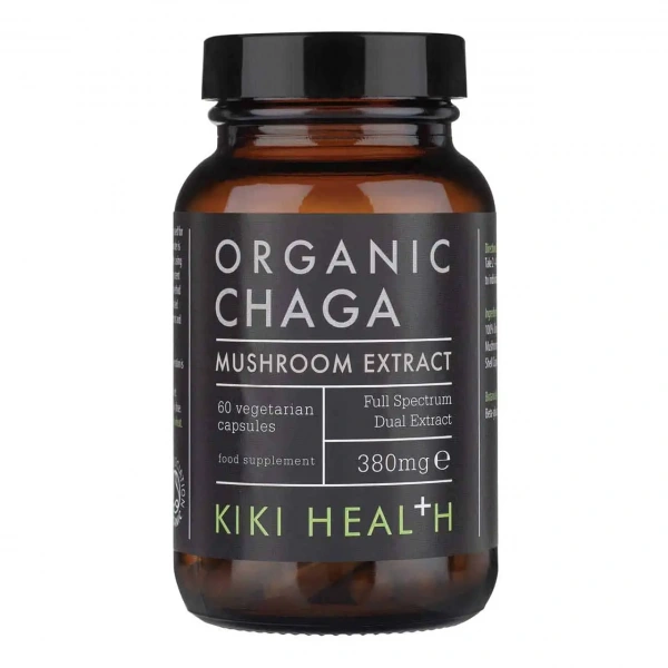 KIKI Health Organic Chaga Extract 60 Capsules