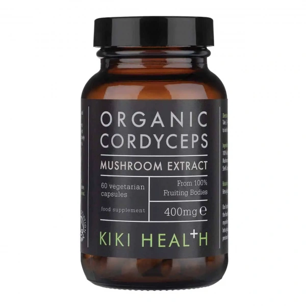 KIKI Health Organic Cordyceps Extract 60 Vegetarian Capsules