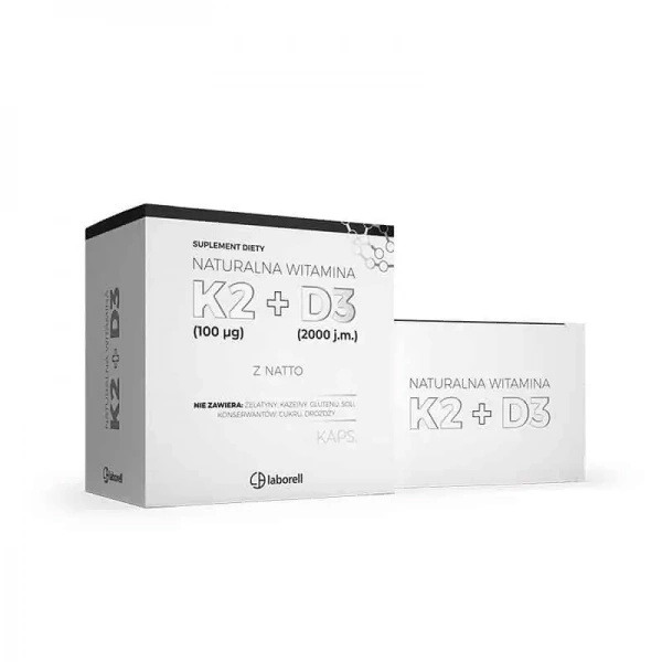 LABORELL Vitamin K2 + D3 100mcg + 2000IU VitaMK7 90 capsules