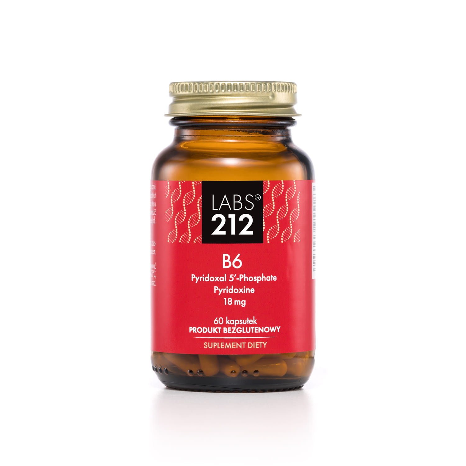 LABS212 Witamina B6 (P-5-P + Pyridoxine) 60 Kapsułek