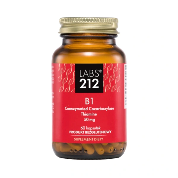 LABS212 B1 Coenzymated Cocarboxylase + Thiamine 50mg (Vitamin B1) 60 Capsules