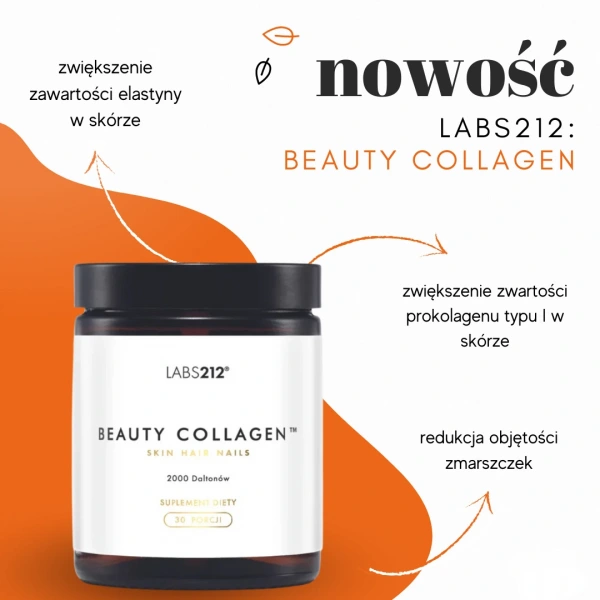 LABS212 BEAUTY COLLAGEN™ (redukcja zmarszczek, większa elastyczność skóry) 30 porcji