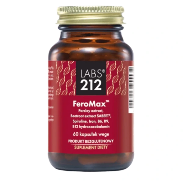 LABS212 FEROMAX (red blood cell production, iron absorption) 60 vegetarian capsules