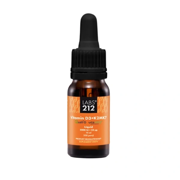 LABS212 Vitamin D3 + K2MK7 Liquid (Immune system, Bones, Muscles, Teeth) 10ml