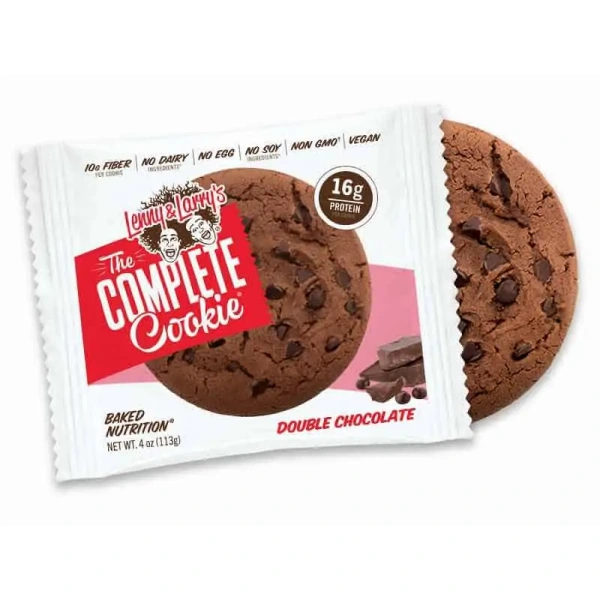 Lenny & Larry's Complete Cookie - Wegańskie Ciastko Proteinowe - 113g - Podwójna Czekolada