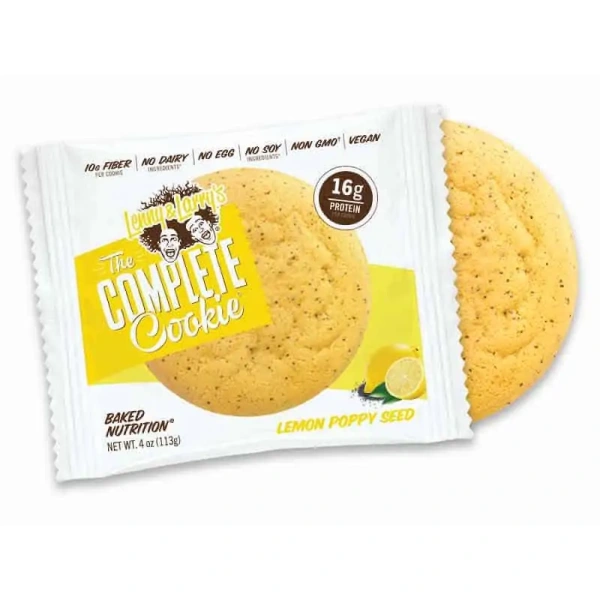 Lenny & Larry's Complete Cookie - Wegańskie Ciastko Proteinowe - 113g - Cytryna z Makiem
