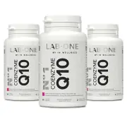 LAB ONE N°1 Coenzyme Q10 - CoQ10 (Koenzym Q10 Zestaw 3 Opakowania) - 3 x 60 kapsułek wegańskich