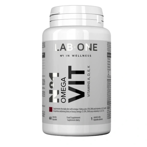 LAB ONE N°1 Omega VIT (Omega 3 + Vitamins D, K, A) 60 capsules