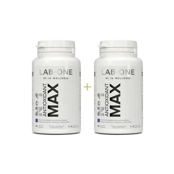 LAB ONE N°1 Antioxidant MAX (Antyoksydant Zestaw 2 Opakowania) - 2 x 50 kapsułek wegańskich