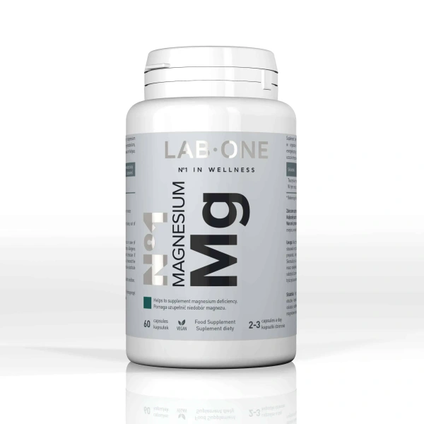 LAB ONE N°1 Magnesium Mg 60 Vegan Capsules