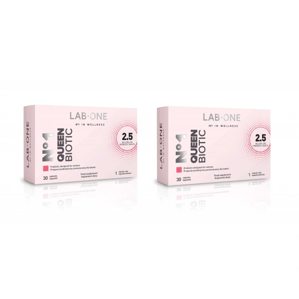 LAB ONE N ° 1 QueenBiotic (Probiotic for Women) 2 x 30 Capsules