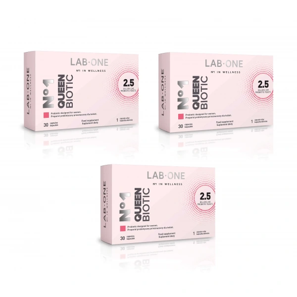 LAB ONE N ° 1 QueenBiotic (Probiotic for Women) 3 x 30 Capsules