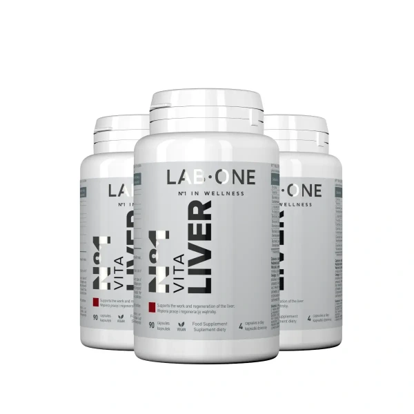 LAB ONE N°1 Vita LIVER (Liver Support) 3 x 90 Vegan Capsules