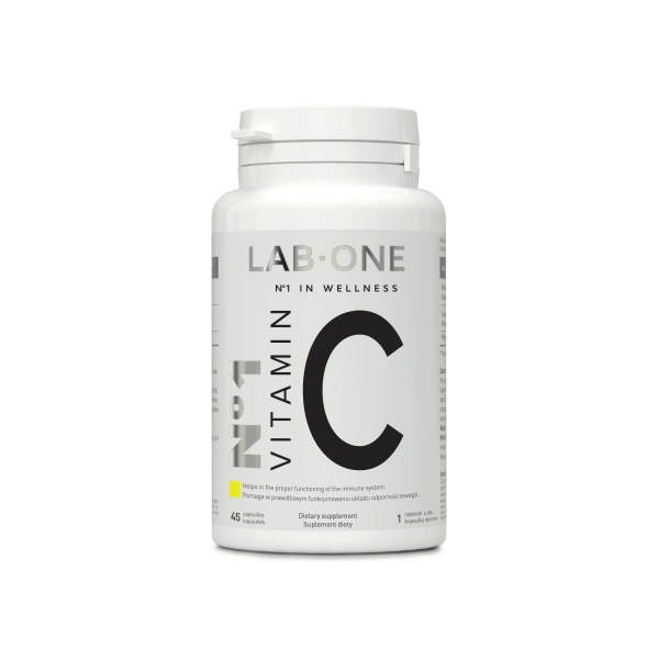 LAB ONE N°1 Vitamin C (Witamina C, Odporność) 1000mg 45 Kapsułek