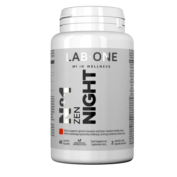 LAB ONE N°1 Zen NIGHT (Plant Extracts, Well-Being, Stress) 60 Capsules