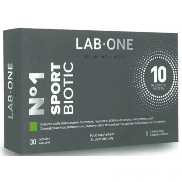 LAB ONE N°1 SportBiotic (Probiotyk) - 30 kapsułek wegańskich
