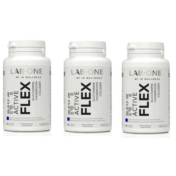 LAB ONE Active Flex (Glucosamine Collagen Chondroitin) 3 x 90 capsules