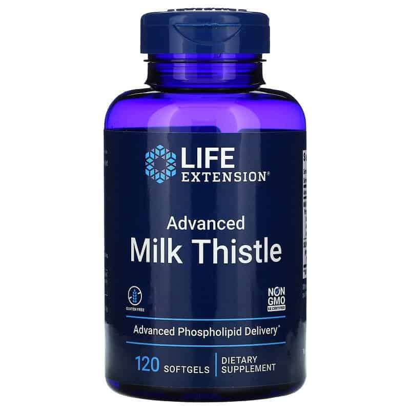 LIFE EXTENSION Advanced Milk Thistle (Ostropest plamisty) 120 Kapsułek żelowych