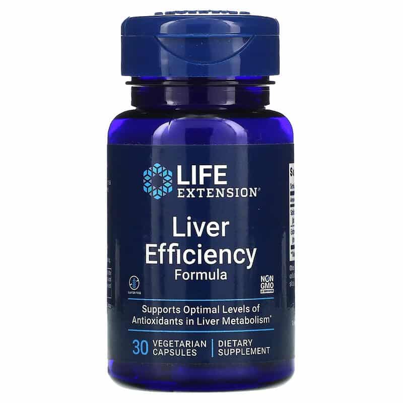LIFE EXTENSION Liver Efficiency Formula (Wsparcie Wątroby) 30 Kapsułek wegetariańskich