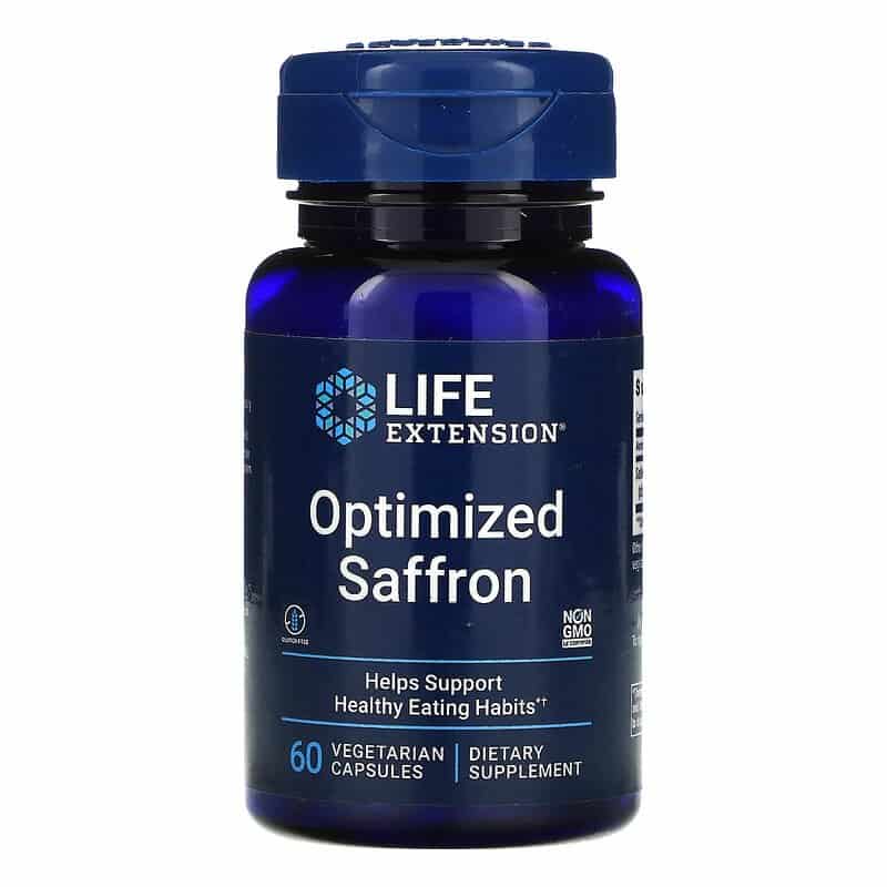 LIFE EXTENSION Optimized Saffron with Satiereal (Redukcja wagi) 60 Kapsułek wegetariańskich