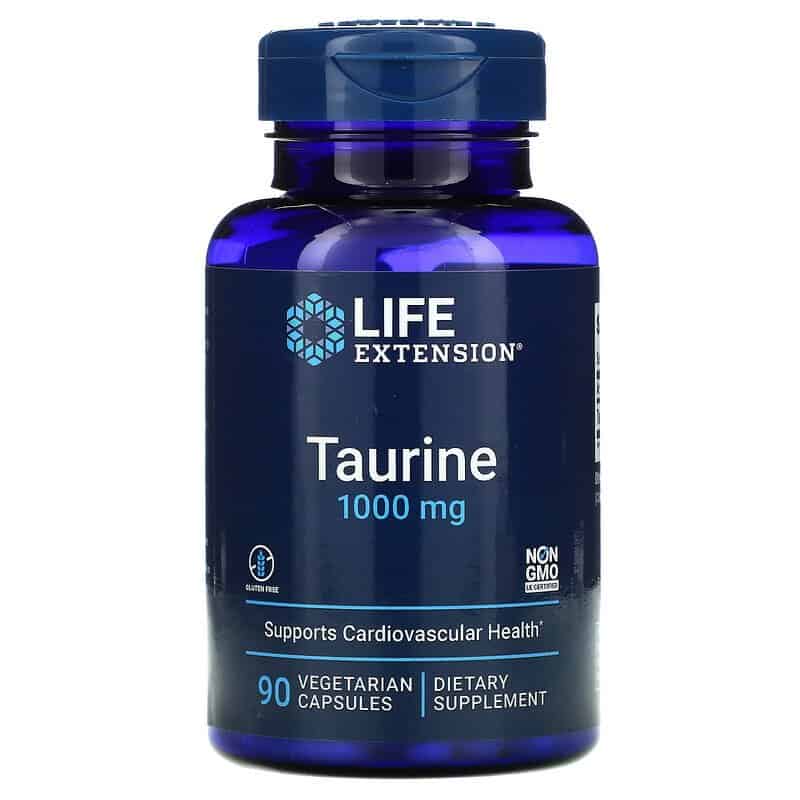 LIFE EXTENSION Taurine (Tauryna) 90 Kapsułek wegetariańskich