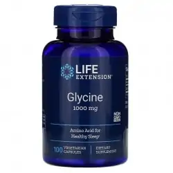 LIFE EXTENSION Glycine (Glicyna, Sprzyja relaksacji) 100 Kapsułek wegetariańskich