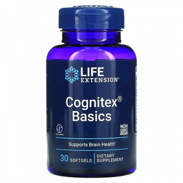 LIFE EXTENSION Cognitex Basics (Zdrowie mózgu) 30 Kapsułek żelowych