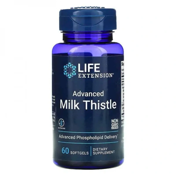 LIFE EXTENSION Advanced Milk Thistle (Ostropest plamisty) 60 Kapsułek żelowych