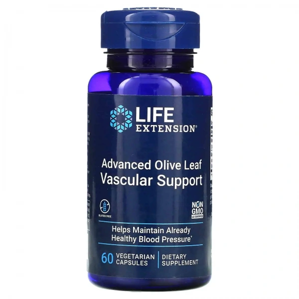 LIFE EXTENSION Advanced Olive Leaf Vascular Support 60 Vegetarian Capsules