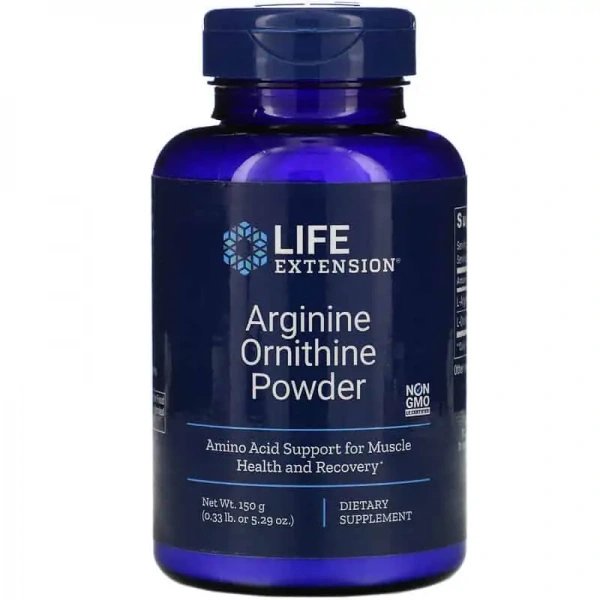 LIFE EXTENSION Arginine Ornithine Powder (Regeneracja mięśni) 150g