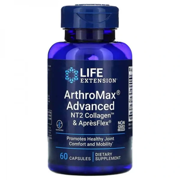 LIFE EXTENSION ArthroMax Advanced NT2 Collagen & ApresFlex 60 Capsules