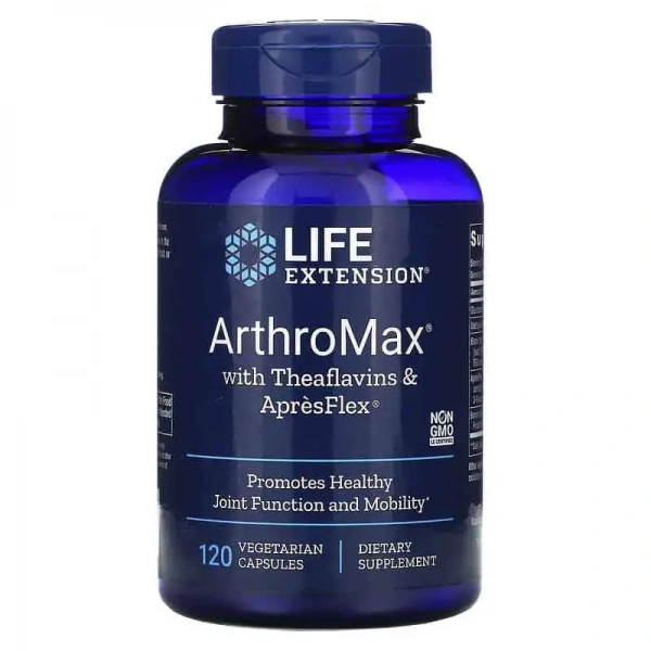 LIFE EXTENSION ArthroMax with Theaflavins and ApresFlex (Joint protection) 120 Vegetarian Capsules