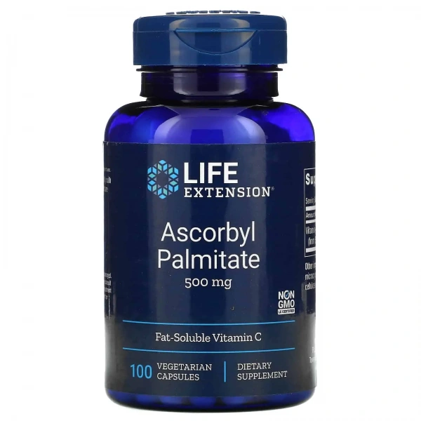 LIFE EXTENSION Ascorbyl Palmitate (Stres oksydacyjny) 100 Kapsułek wegetariańskich