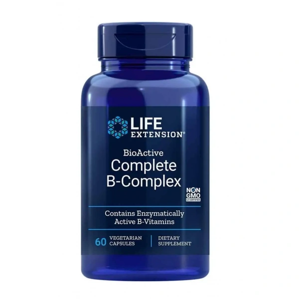 Life Extension BioActive Complete B-Complex (Kompleks Witamin B) - 60 kapsułek wegetariańskich