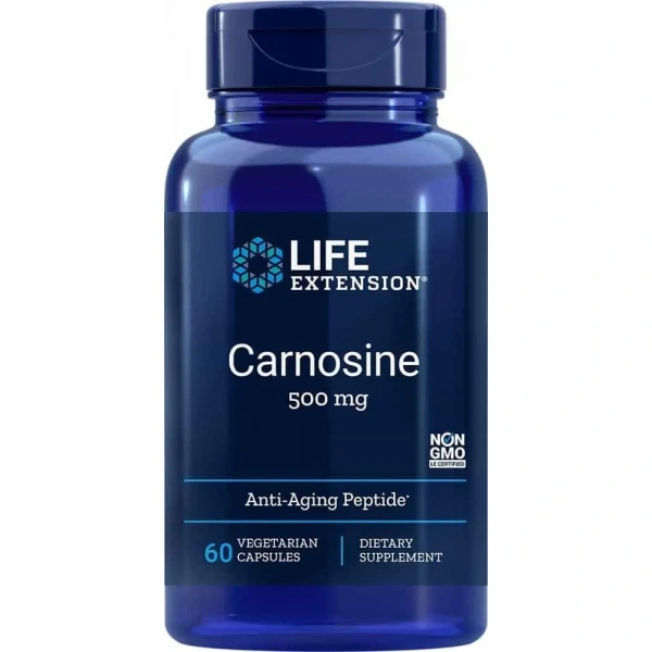 LIFE EXTENSION Carnosine 500mg 60 Vegetarian Capsules
