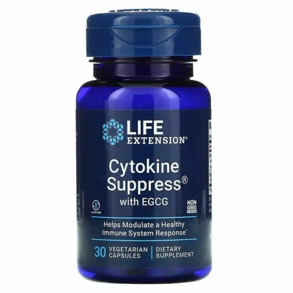 LIFE EXTENSION Cytokine Suppress with EGCG 30 Vegetarian Capsules