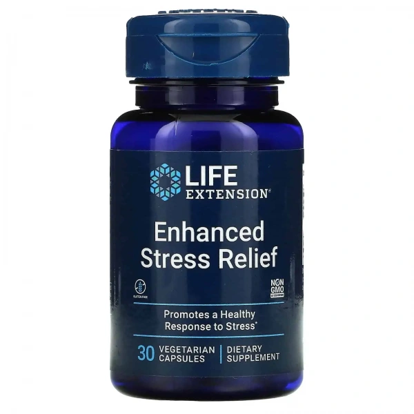 LIFE EXTENSION Enhanced Stress Relief 30 Vegetarian Capsules