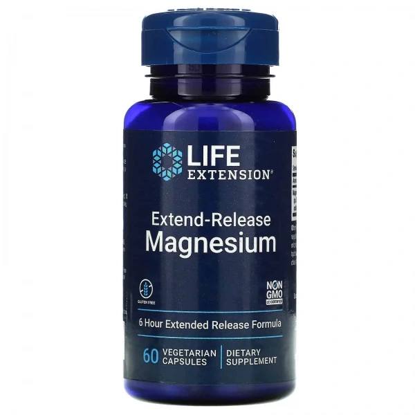 LIFE EXTENSION Extend-Release Magnesium 60 Kapsułek wegetariańskich