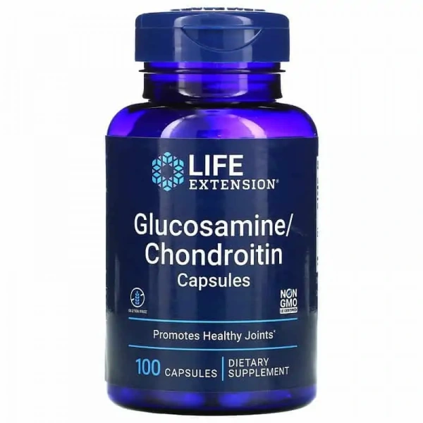 LIFE EXTENSION Glucosamine / Chondroitin (Joint Support) 100 Capsules