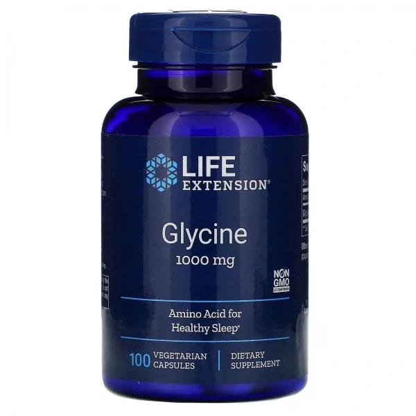 LIFE EXTENSION Glycine 100 Vegetarian Capsules