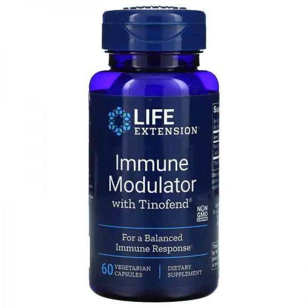 LIFE EXTENSION Immune Modulator with Tinofend (Zdrowie komórkowe) 60 Kapsułek wegetariańskich