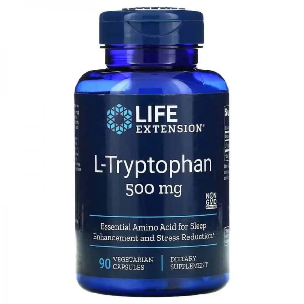 LIFE EXTENSION L-Tryptophan 90 Vegetarian Capsules