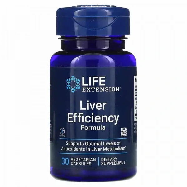 LIFE EXTENSION Liver Efficiency Formula (Wsparcie Wątroby) 30 Kapsułek wegetariańskich